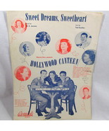 Sweet Dreams Sheet Music Vintage 1944 Hollywood Canteen Piano Voice Guit... - £9.60 GBP