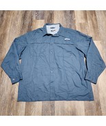 Habit Shirt Men&#39;s Size XL Granger Basin UPF 40+ Long Sleeve Gray Fishing - $14.99