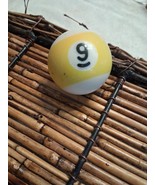 Replacement Mini Billiard Pool Ball - Yellow White Strip #9 - $187.28 MXN