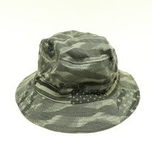 Reversible Foldable Packable Bucket Hat Camo Tan Green USA Stars Bucket Hat - £6.89 GBP