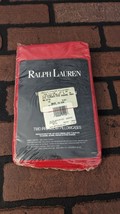 Ralph Lauren Premium Standard Irregular Pillowcases Red Cotton - £46.70 GBP