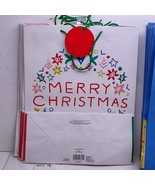 Hallmark Doughnut Tree Merry Christmas Tag Gift Bag 12&quot; X 15&quot; x6&quot; Lot of 16 - $47.48 CAD