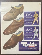 1946 vintage original ad 10.25” x 13.5” Roblee Shoes For Men - Cardboard Mounted - £7.62 GBP