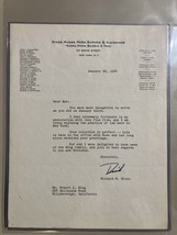 Richard M. Nixon - Typed Letter Signed 01/22/1964 W/ COA- Collectors Universe 08 - £235.53 GBP