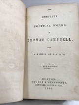 The Complete Poetical Works Of Thomas Campbell 1866 Edition Hardcover - £16.56 GBP