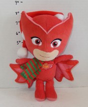 PJ Masks Owlette 8&quot; Christmas XMAS plush toy Red Green - £12.46 GBP