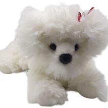 Douglas Cuddle White Dog Stuffed Plush Animal Toy Puppy Red Bow Maybe Bichon - £12.69 GBP