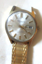 Vintage 1970&#39;s Men&#39;s OLYMPIAN Automatic Watch 17 jewels Model Parts Repair - £36.65 GBP