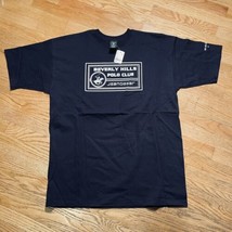 NWT Beverly Hills Polo Club Logo Blue t-shirt Size XL Vtg Y2K Horse Graphic USA - £10.57 GBP