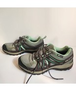 Salomon Ellipse CS WP Trekking Hiking Shoes Womens Size 8.5 Gray Green - £21.28 GBP