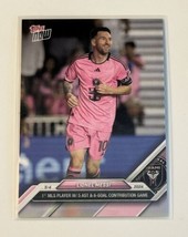 2024 Topps Now Lionel Messi Mls 1st Mls Player 5 Ast 6 Goal Miami Futbol In Hand - £7.46 GBP