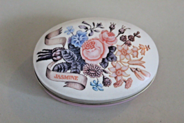 French Garden Flowers Jasmine Perfumed Travel Candle Smells Metal Tin - £6.79 GBP