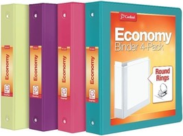 Cardinal 3 Ring Binders, Binders for School and Office, Durable 1.5 Inch... - $35.09 CAD