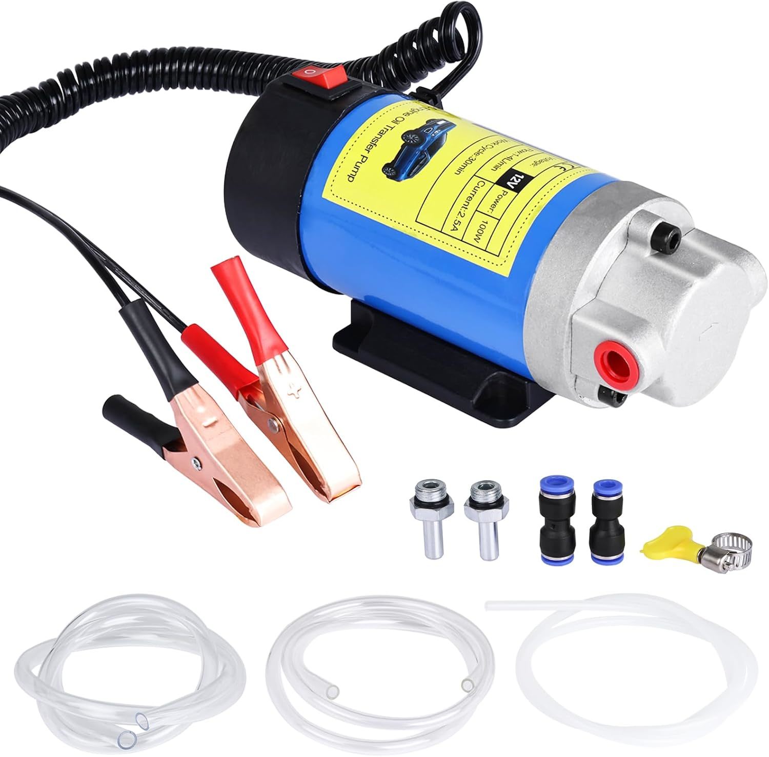 Norjin Oil Extractor Pump 12V 100W, Engine Oil Transfer Change Pump, Por... - $44.99