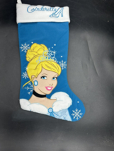 Disney Princess Cinderella Blue Christmas 19" Holiday Stocking - £7.73 GBP