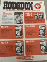 1978 HODGDON SMOKELESS POWDERS  CATALOG / ADD 4 PAGES. - $6.75