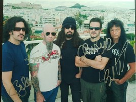 Autographed  Signed by  ALL 4   ANTHRAX   8 x 10  Photo w/COA  1 - £38.79 GBP