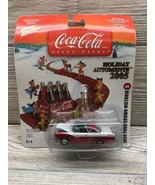 Johnny Lightning Coca-Cola Holiday Automents 1955 Ford Crown Victoria Or... - $168.17 MXN