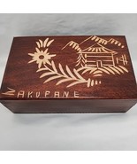 Hand Carved Polish Zakupane Wooden Trinket Box 5&quot; X 3&quot; X 1 1/2&quot; - €23,78 EUR