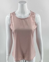 Chicos Sleeveless Top Size Small / 0 Pink Satin Shell Blouse Solid Womens - £18.82 GBP