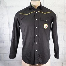 Vintage Pittsburgh Steelers Homme Chemise TAILLE S Ouest Perle Snap - $111.86