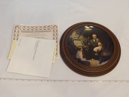 Edwin M Knowles &quot;Grandpa&#39;s Treasure Chest&quot; by Norman Rockwell collector plate - £20.50 GBP