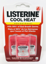 Listerine PocketPaks COOL HEAT Cinnamon Breath Strips 3 Pack 72 Strips - £40.05 GBP