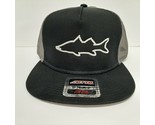 Snook  Flat Bill Trucker Mesh Snapback Embroidered BaseBall Cap Hat Gray - $19.79