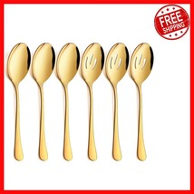 Elegant 9.8 Inch Gold Serving Spoons – Perfect for Buffets &amp; Special Occ... - $31.03