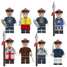 8pcs Chinese Qing dynasty Officials Military Guard Soldiers Minifigures Set - $19.99