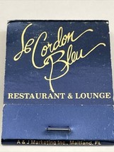 Vintage Matchbook Cover  Le Cordon Blue Restaurant &amp; Lounge  Winter Park, FL gmg - £9.24 GBP