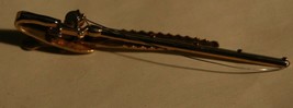Vintage Gold Tone Hickok Fishing Rod Pole Tie Clip Tac Fly Fisherman - £11.95 GBP