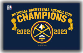 Denver Nuggets Basketball Team Champions 2023 Flag 90x150cm3x5ft Fan Bes... - $17.72 CAD
