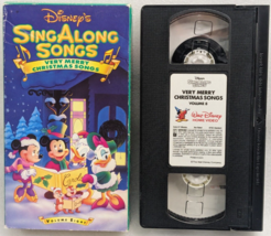 Disneys Sing Along Songs Very Merry Christmas Songs (VHS, 1992) - £8.64 GBP
