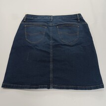 LEE RIDERS Shape Illusions Women's Blue Slim Fit Stretch Denim Skirt Size 14M image 15
