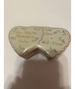 Small Double Heart Trinket/Jewelry Dish “ Love Has No Beginning Or Ending” - $9.53 CAD