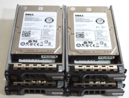 Lot 4 Dell 146GB 6G 15K 2.5&quot; SAS HDD Hard Drive X162K 61XPF w/Caddy - £50.58 GBP