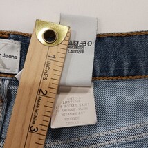 Calvin Klein Jeans ZJ29V5769 Women's Blue Denim Frayed Mini Skirt Sz 13 Waist 34 image 4