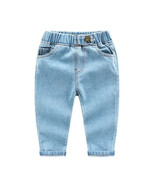 2-Pack Unisex Toddler Denim Jeans, Elastic Waistband - £17.99 GBP
