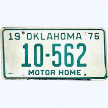 1976 United States Oklahoma Base Motor Home License Plate 10-562 - £14.51 GBP