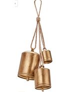 KPCB - Campanas de Navidad rústicas de estilo vintage-Set De 3 - $1,027.78 MXN