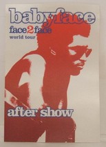 BABYFACE - VINTAGE FACE 2 FACE ORIGINAL CONCERT TOUR CLOTH BACKSTAGE PASS - $10.00