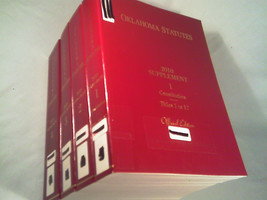 [P12] Oklahoma Statutes 2010 Supplement Complete 4 Vol Set Official Edition - £437.01 GBP