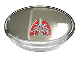 Colorful Anatomical Medical Pulmonary Lung Oval Trinket Jewelry Box - $44.99