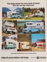 1966 Print Ad Dodge Trucks,Pickup with CamperTop,Van Motor Home - £17.10 GBP