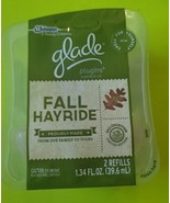 GLADE PLUG INS SCENTED OIL REFILLS FALL HAYRIDE LOT 2 RARE DISCONTINUED  - $29.99