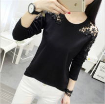 Woman Girls Fashion Korean Tops Long Sleeve Lace Slim Shirt Autumn Prime... - $12.99