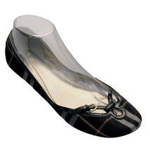 SE BOUTIQUE by SAM EDELMAN Women&#39;s Shoes Flats Brown Plaid Fabric Size 8M - £19.11 GBP
