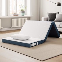 Linsy Living Folding Mattress, 4 Inch Trifold Mattress With Washable, 74&quot; * 25&quot; - $64.96