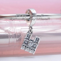 2019 Autumn Sterling Silver Notre Dame Dangle Charm With Clear CZ Dangle Charm - £13.93 GBP